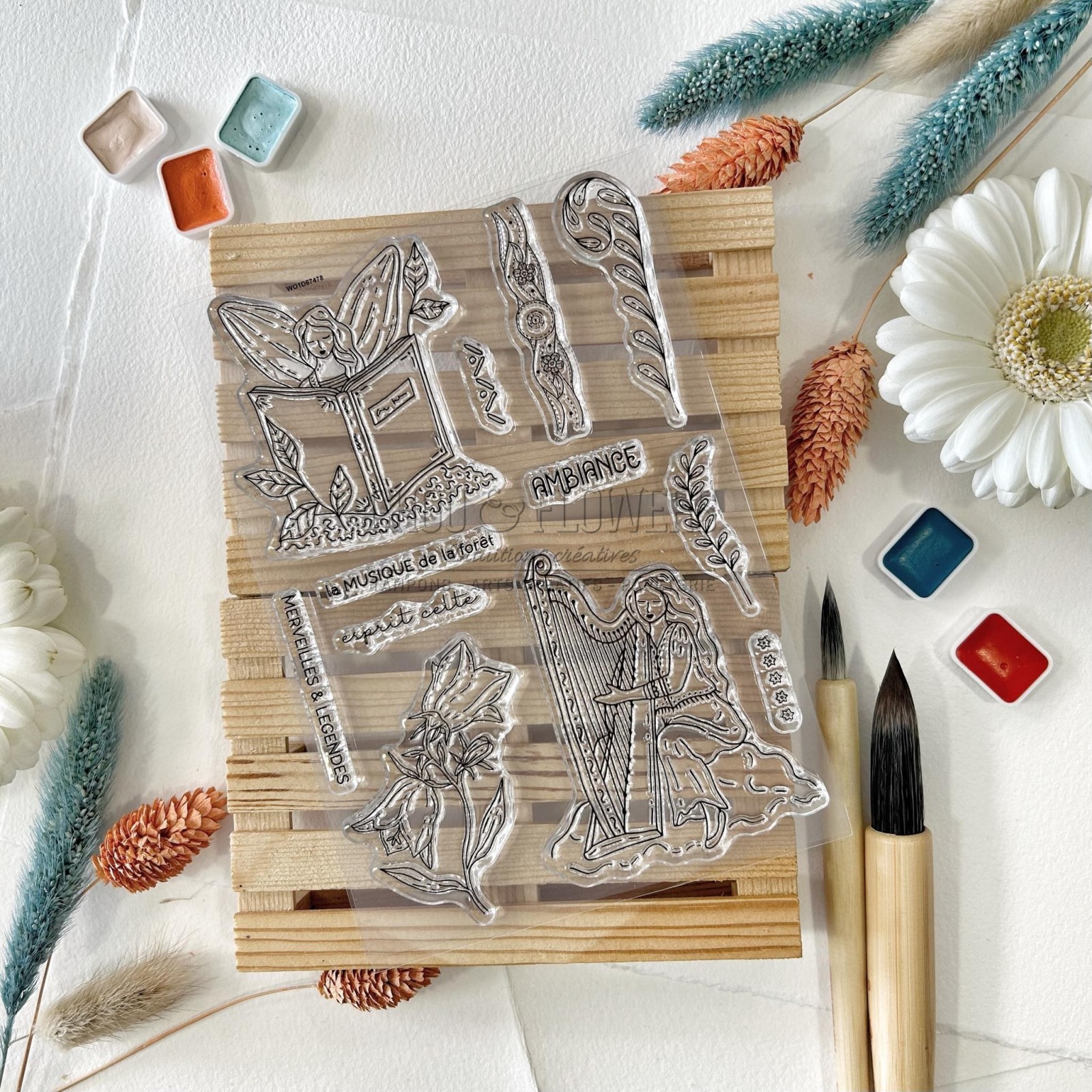 GIVBRO Tampon Transparent Autocollant, Motif Animal De La Forêt