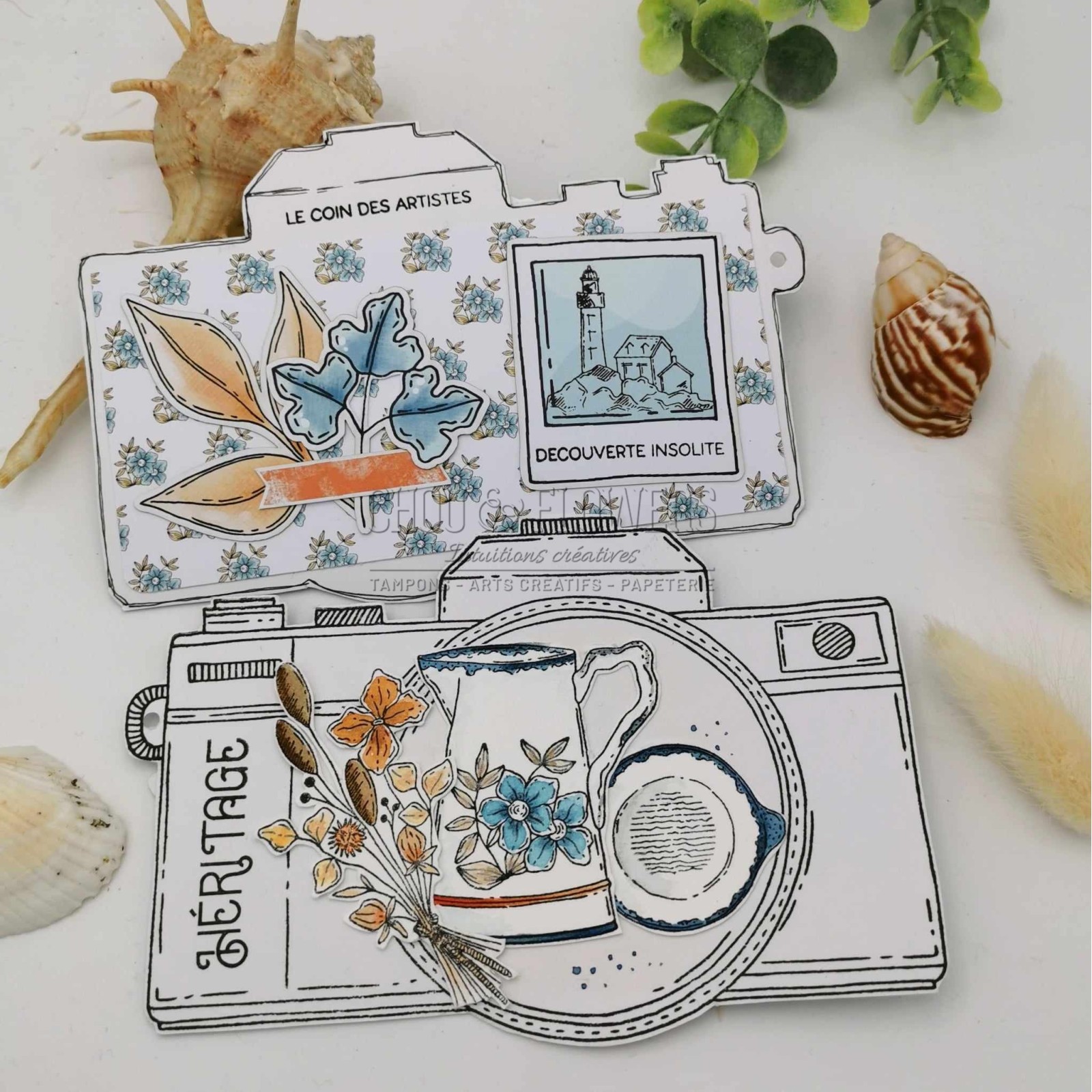 PH PandaHall Tampons Transparents Rétro En Forme De Plantes