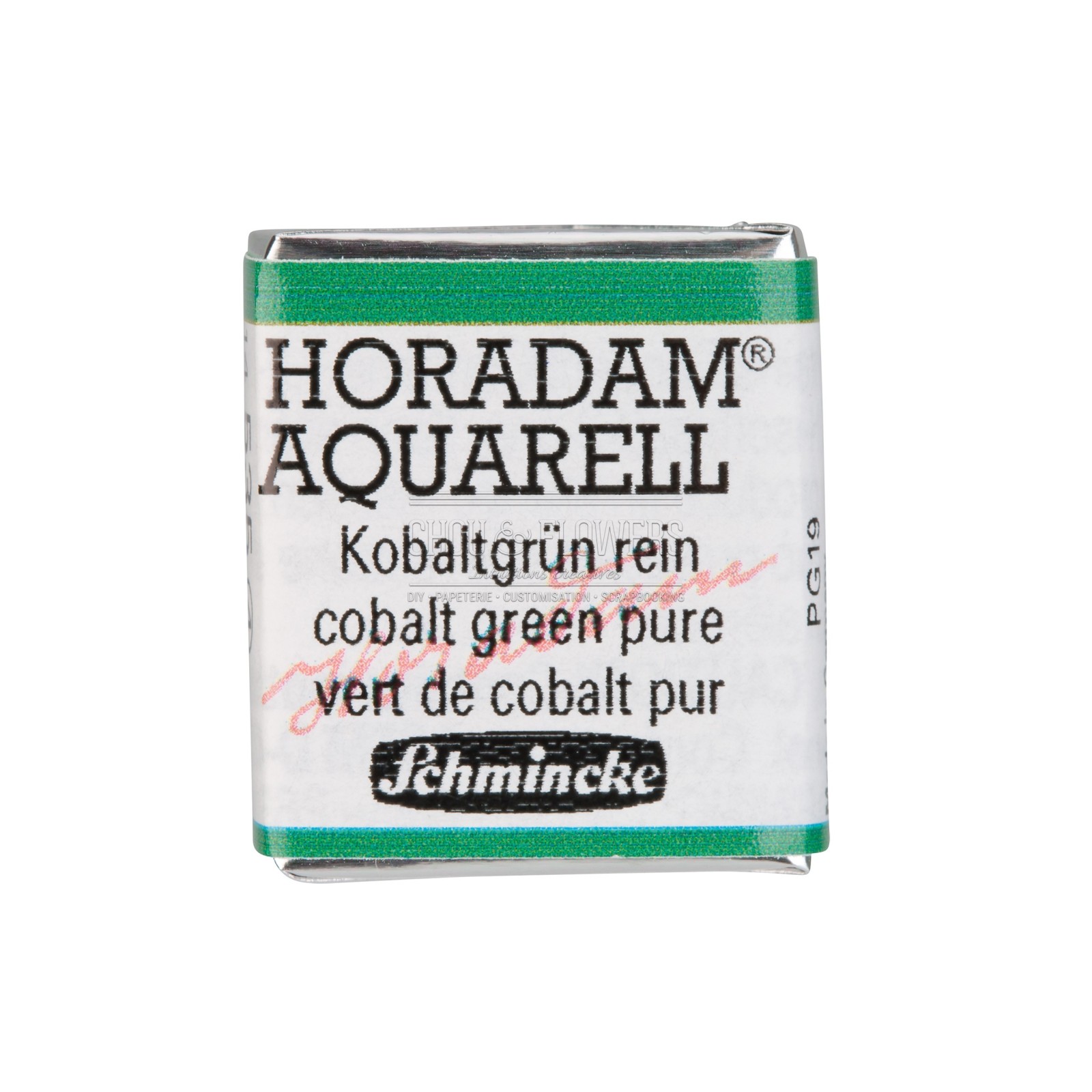 Schmincke - HORADAM® AQUARELL, Coffret Compact Avec 12 Nuances Aquarelles Extra-Fines, 1 Pinceau Davinci, 74 012 097,Coffret En Métal, 12 X 1/2 Godets