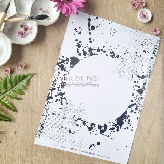 Papeterie créative Vibrations de la collection Vibrations de Chou and Flowers