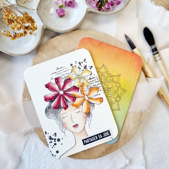 Tampon clear ce que je ressens de la collection Vibrations de Chou and Flowers