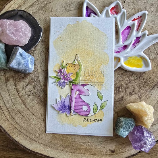 tampon clear Sérénité de la collection Vibrations de Chou and Flowers