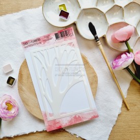 Pochoir arbre de la capsule exclusive Eclosion de Chou & Flowers