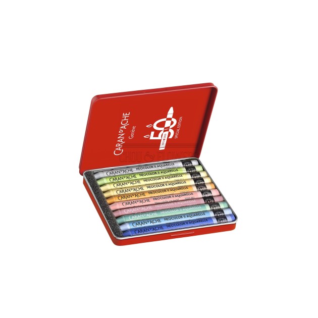 boite de 10 neocolor II édition spéciale 50 ans - palette pastel boite de 10 neocolor II édition spéciale 50 ans - palette pastel