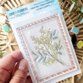 tampon clear Mimosa de la collection Rêve azur de Chou & Flowers