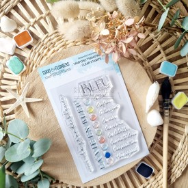 tampon clear Bleu comme de la collection Rêve azur de Chou & Flowers
