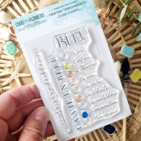 tampon clear Bleu comme de la collection Rêve azur de Chou & Flowers