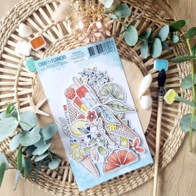 Ensemble de die cuts C'est l'été de Chou and Flowers