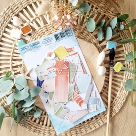 Ensemble de die cuts étiquettes sud de Chou and Flowers