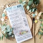 tampon clear Les mots c'est l'été de la collection Rêve azur de Chou & Flowers tampon clear Les mots c'est l'été de la collection Rêve azur de Chou & Flowers