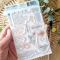 tampon clear Courriers fleuris de la collection Rêve azur de Chou & Flowers tampon clear Courriers fleuris de la collection Rêve azur de Chou & Flowers