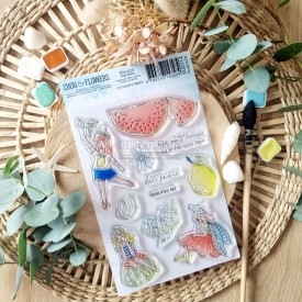 tampon clear Dear friend de la collection Rêve azur de Chou & Flowers