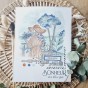 tampon clear Fille bord de mer de la collection Rêve azur de Chou & Flowers tampon clear Fille bord de mer de la collection Rêve azur de Chou & Flowers