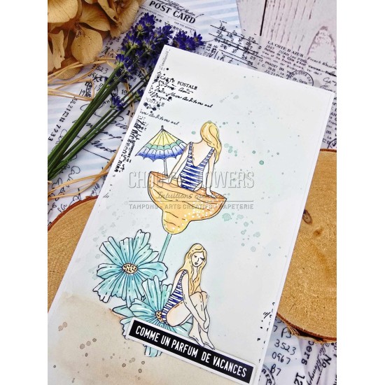 Ensemble de die cuts jolies phrases sud de Chou and Flowers