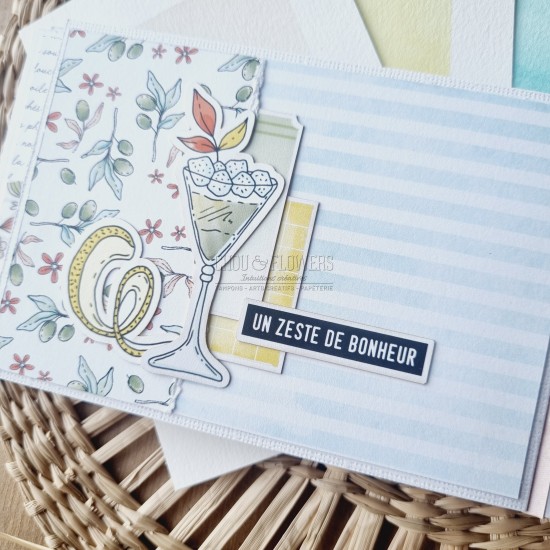 Ensemble de die cuts jolies phrases sud de Chou and Flowers