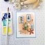 tampon clear Mosaïque d'été de la collection Rêve azur de Chou & Flowers tampon clear Mosaïque d'été de la collection Rêve azur de Chou & Flowers