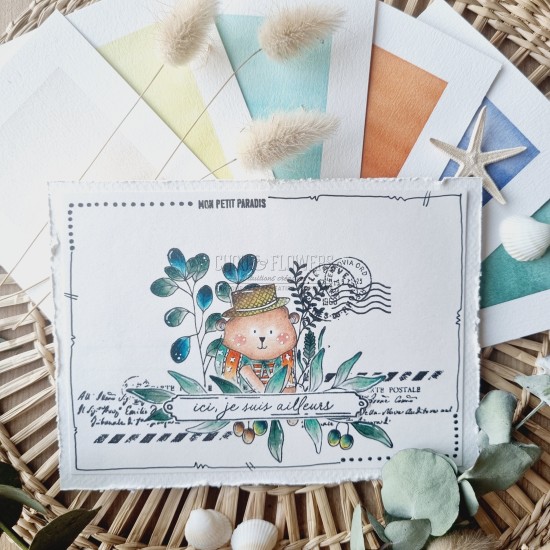 tampon clear doudou provence de la collection Rêve azur de Chou & Flowers