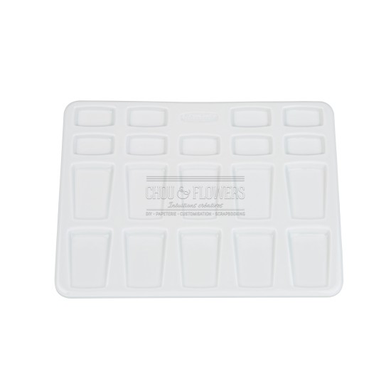 palette en porcelaine pour l'aquarelle