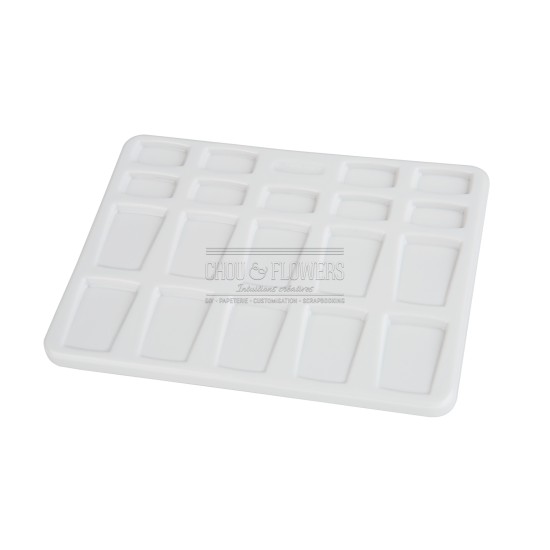 palette en porcelaine pour l'aquarelle