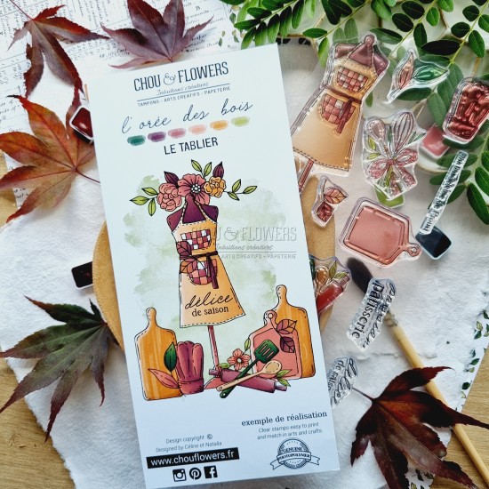 tampons clear Le tablier de la collection L'Orée des bois