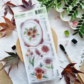 tampons clear mes petites fleurs de la collection L'Orée des bois
