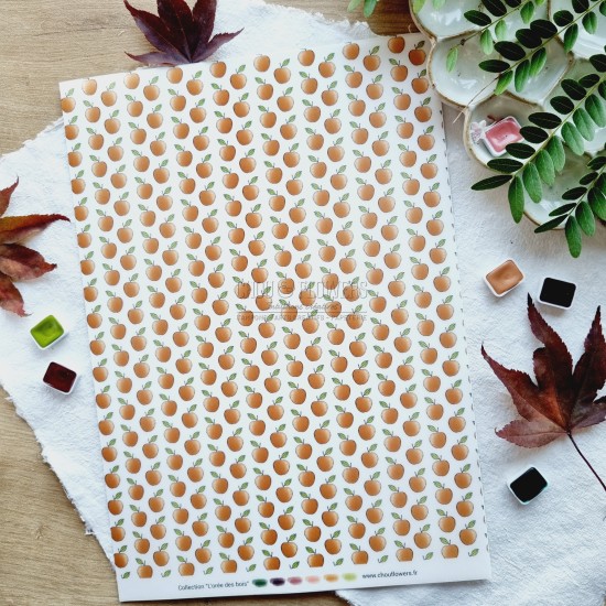 set de papiers Collection l'Orée des bois pour vos projets de scrapbooking, d'artjournal et de carterie