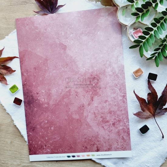 set de papiers Collection l'Orée des bois pour vos projets de scrapbooking, d'artjournal et de carterie
