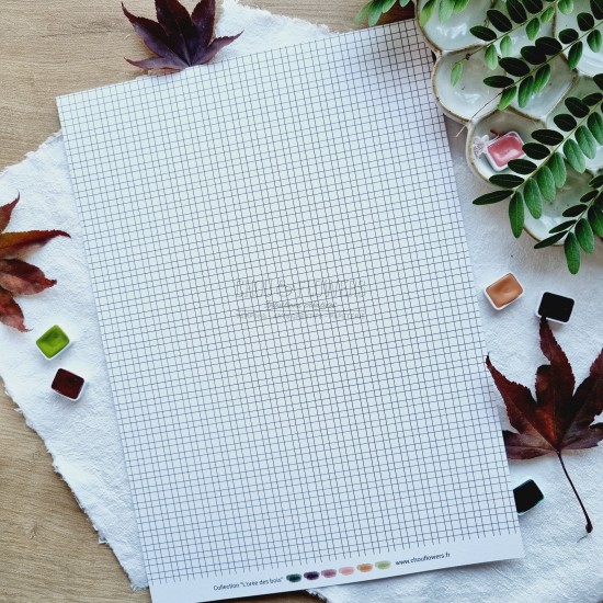 set de papiers Collection l'Orée des bois pour vos projets de scrapbooking, d'artjournal et de carterie