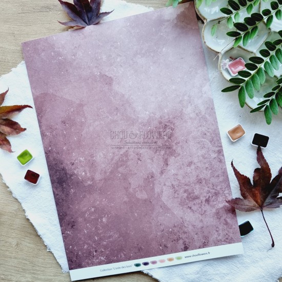 set de papiers Collection l'Orée des bois pour vos projets de scrapbooking, d'artjournal et de carterie