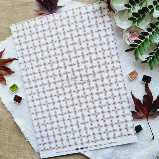 set de papiers Collection l'Orée des bois pour vos projets de scrapbooking, d'artjournal et de carterie