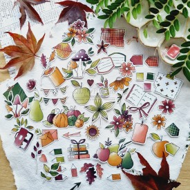 die cuts cueillette d'automne de la collection L'orée des bois