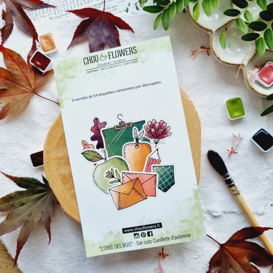 die cuts cueillette d'automne de la collection L'orée des bois