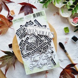 die cuts mots d'automne de la collection L'orée des bois