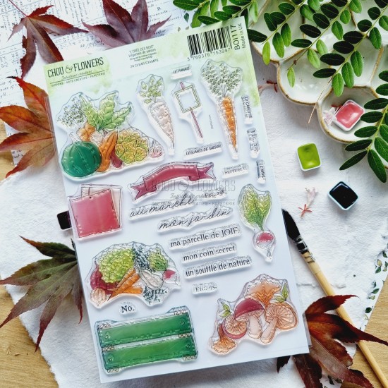 tampon clear Légumes de saison de la collection L'orée des bois