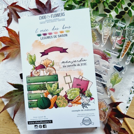 tampon clear Légumes de saison de la collection L'orée des bois