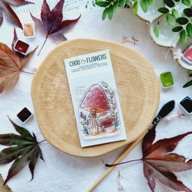 tampon clear mini champignons pour le scrapbooking, la carterie et l'artjournal