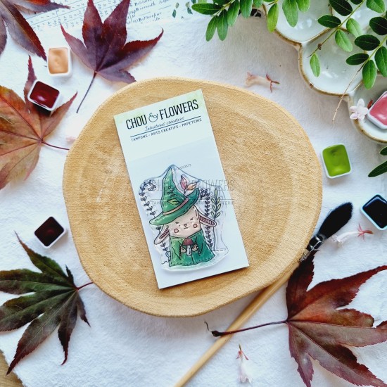 tampon clear doudou des bois pour le scrapbooking, la carterie et l'artjournal