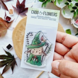 tampon clear doudou des bois pour le scrapbooking, la carterie et l'artjournal
