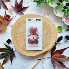 tampon clear doudou cuisinier pour le scrapbooking, la carterie et l'artjournal
