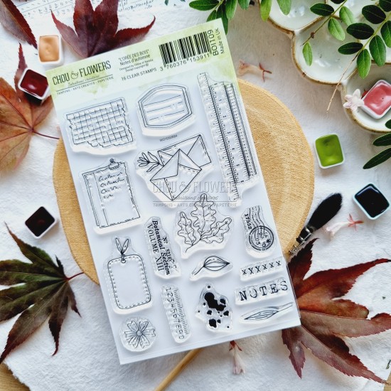 tampon clear notes d'automne de la collection L'orée des bois