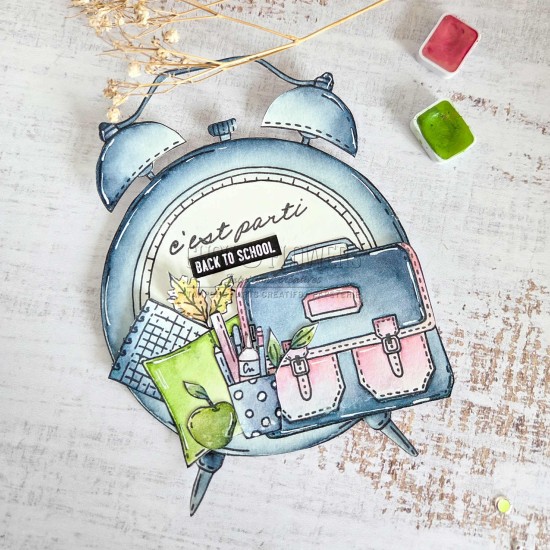 tampons clear le réveil de la collection L'Orée des bois pour les scrapbooking, l'artjournal et la carterie