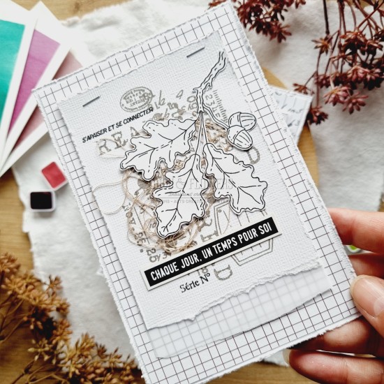 tampon clear notes d'automne de la collection L'orée des bois