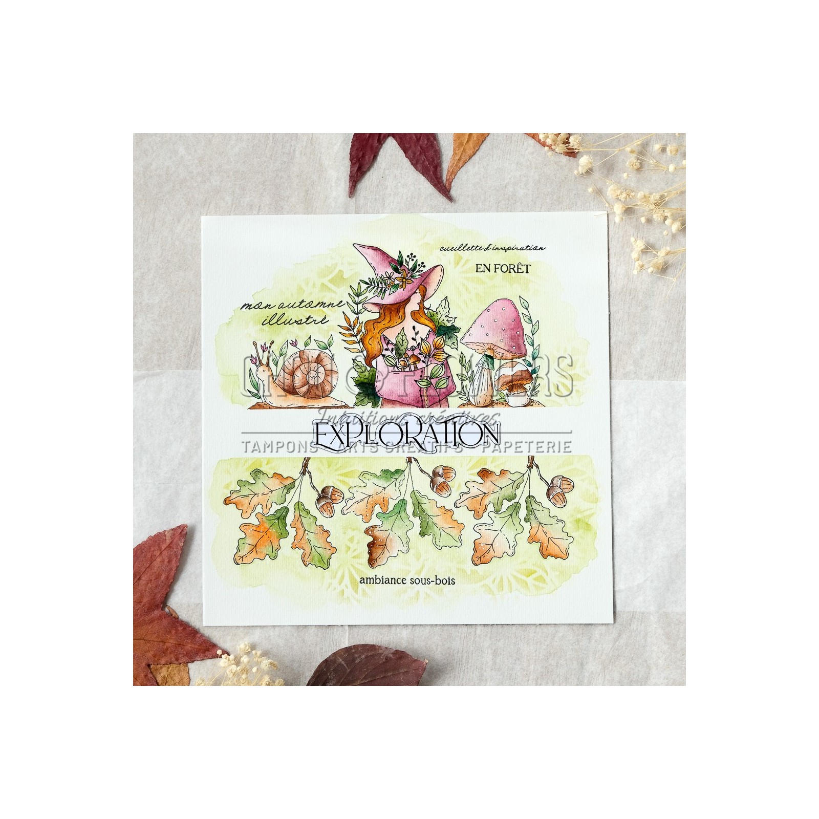 Tampons Transparents Automne - Motifs écureuil, Champignon, Feuille D'érable - Pour Scrapbooking, Cartes, DIY