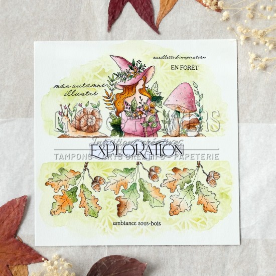 tampon clear escargot pour le scrapbooking, la carterie et l'artjournal