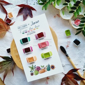 kit aquarelle en collaboration avec Isaro pour la collection L'orée des bois