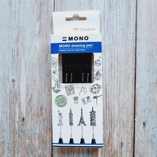 set de 4 crayons mono drawing pen de tombow set de 4 crayons mono drawing pen de tombow