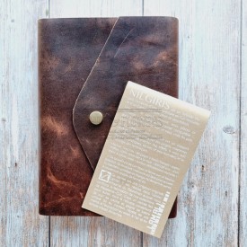carnet avec une couverture en cuir véritable Nilgiris de Lamali