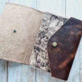 carnet avec une couverture en cuir véritable Nilgiris de Lamali