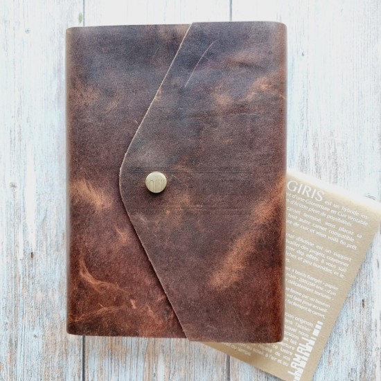 carnet avec une couverture en cuir véritable Nilgiris de Lamali