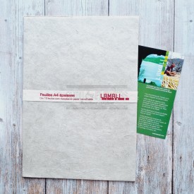 Feuilles lamali lokta gris